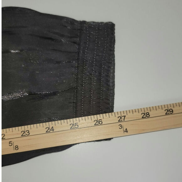 Anthropologie Satin Cargo Joggers in Carbon Gray Shimmer, sz XS - Picture 16 of 16